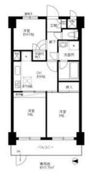 ライオンズマンション梅嶋の間取り
