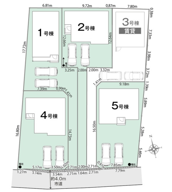 袖ケ浦市今井01期の区画図