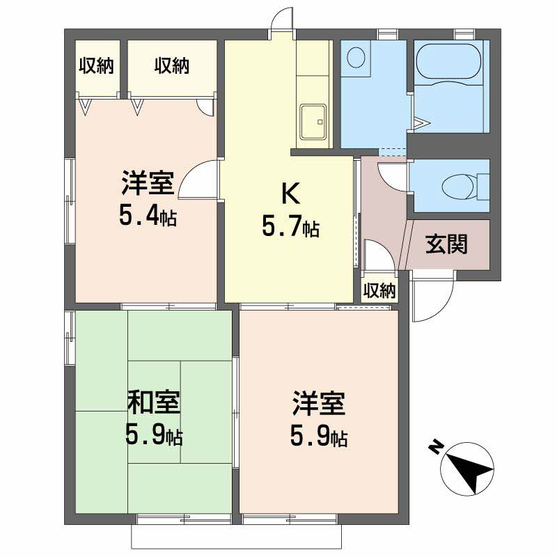サンセントラルの間取り