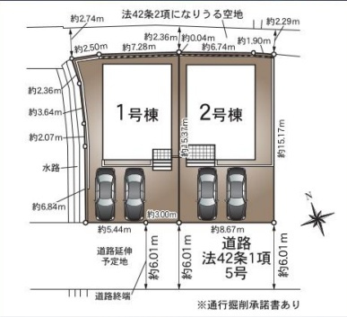 姫路市郷町山脇　第20期　新築一戸建ての区画図|全2区画