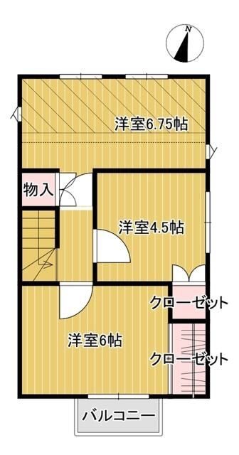 テラス八雲Ｂ号室の間取り