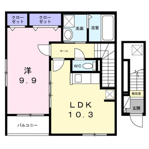 リュッケテラスとねやまの間取り