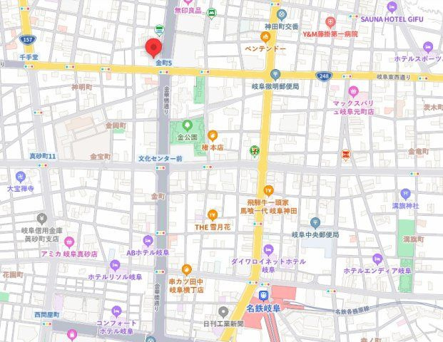 明治安田生命岐阜金町ビルの地図