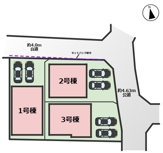 KEIAI GRACE中村区日比津町2期｜名古屋市の戸建ならホームアップの区画図