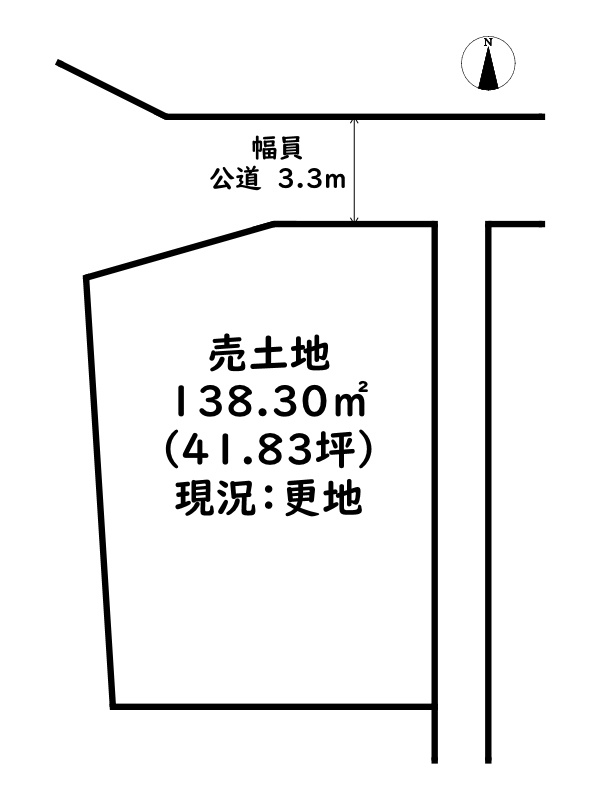 揖保郡太子町太田/売土地の土地図