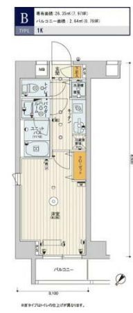 スカイコートパレス押上Ⅱの間取り