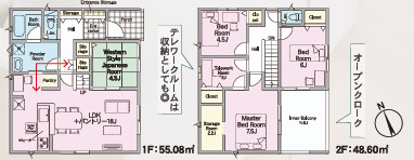 福岡市東区三苫第１３　2号棟の間取り