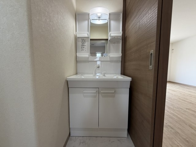 ナビキューブ山太Ⅱの洗面所|※建築中のため、同施工会社の室内写真です。