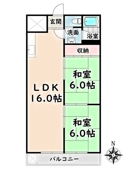 【間取り】 | 桜台ハイツ【名古屋市賃貸・エレベーター付】