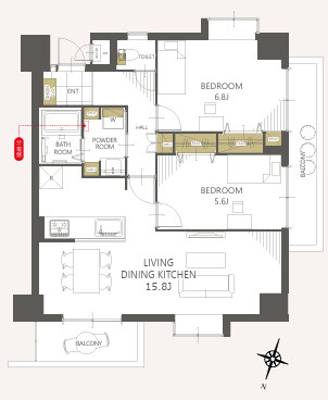 【間取り】 | 第３３プリンスマンション城南☆仲介手数料無料☆