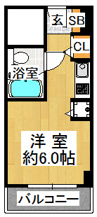 学園西カレッジハイツの間取り|※間取りが現況と異なる場合は現況を優先します※