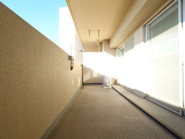 ハイツ別府のバルコニー|【バルコニー】眺望＆陽当たり良好です♪