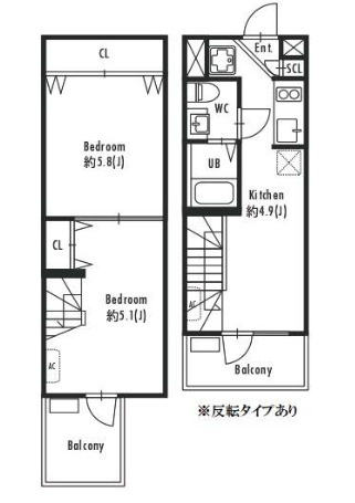 プライマル下北沢の間取り