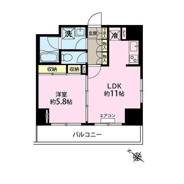 ベェルヴェル稲城の間取り