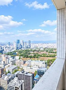 ビオール大阪大手前タワーの外観パース