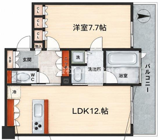 ビオール大阪大手前タワーの間取り