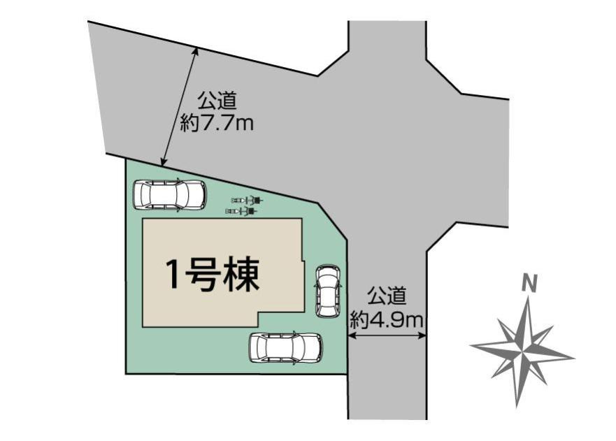 牛久市田宮町18期　新築戸建の区画図