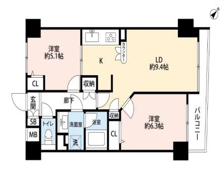 シーアイマンション本郷向丘の間取り