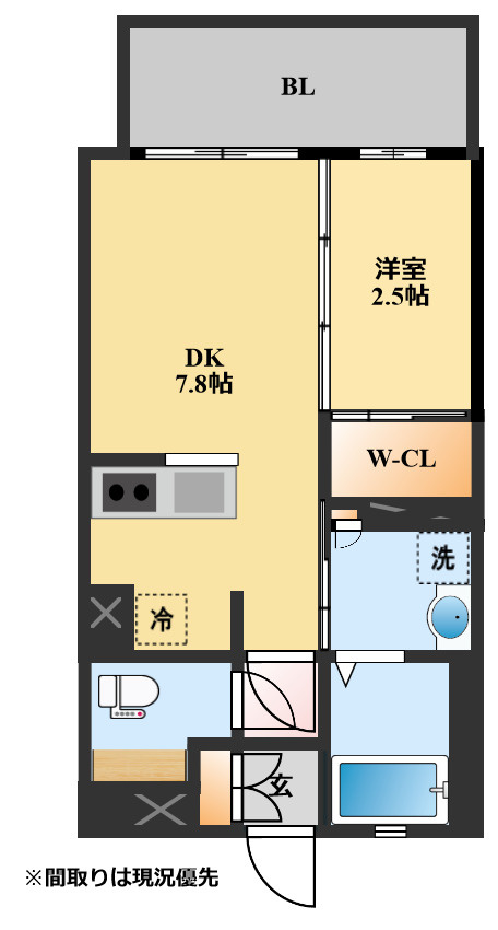 フロンティアききつⅢの間取り