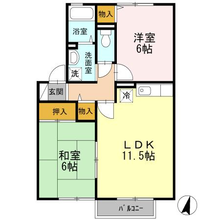 カサグランデ上諏訪の間取り