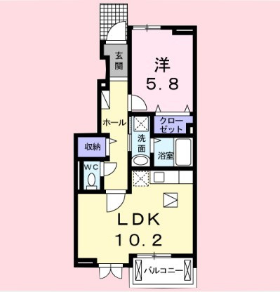 パストラルハイツBの間取り