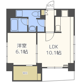 大阪市西区南堀江３丁目の賃貸マンションの間取り