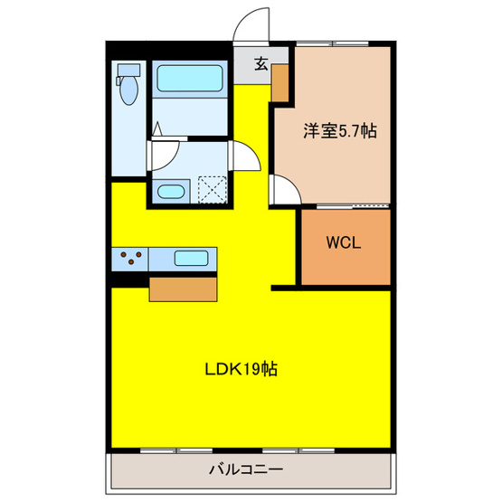 【間取り】 | ソレーユ東簗瀬
