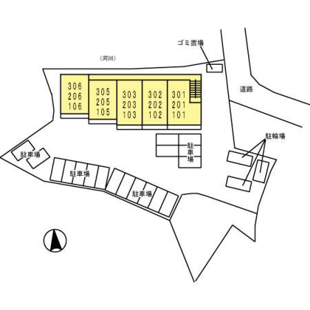 アクアグレイスの区画図