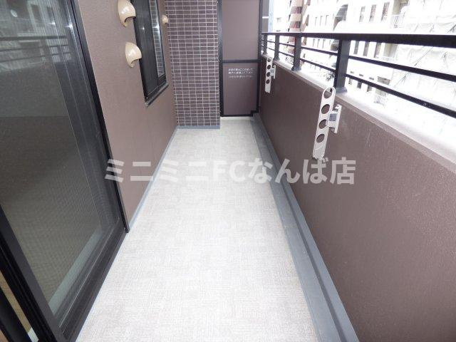ブランズタワーウェリス心斎橋Northのバルコニー
