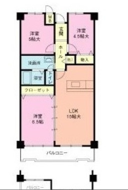 グランドパレス学園前Ｃ棟の間取り