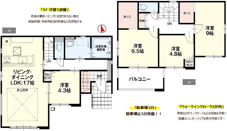 高崎市岩鼻町5期（全1棟）1号棟の間取り