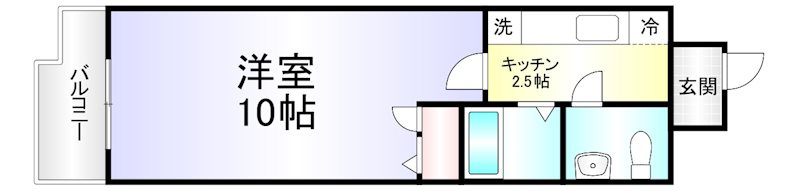 アヴィニール竪町の間取り