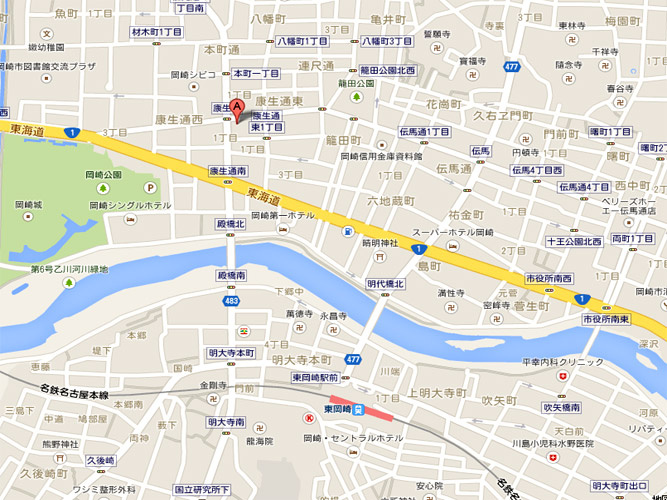 岡崎フロントビルの地図