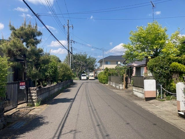 下岡本町土地の前面道路含む現地写真