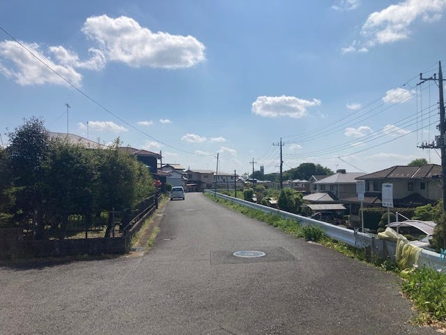 下岡本町土地の前面道路含む現地写真