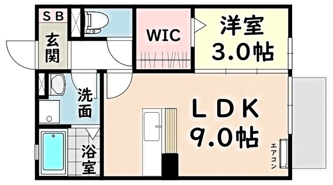 【間取り】 | レセンテ豊田 【名古屋市賃貸・電子キー付】