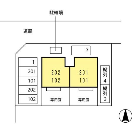 セジュール羽田の区画図