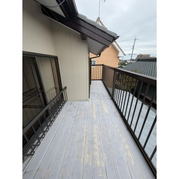岩屋町岩屋下貸家のバルコニー