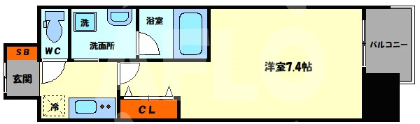 BROAD新うめきたRESIDENCEの間取り|BROAD新うめきたRESIDENCE（ブロード新うめきたレジデンス）　開放感のある間取り
