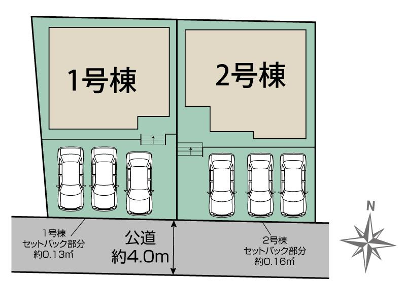 半田市青山6丁目8番5『仲介手数料無料』新築一戸建て・建売の区画図