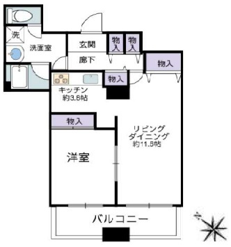 晴海アイランドトリトンスクエアビュータワーの間取り