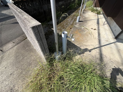 【設備】 | 甲斐元町貸家 | 外に水道あります