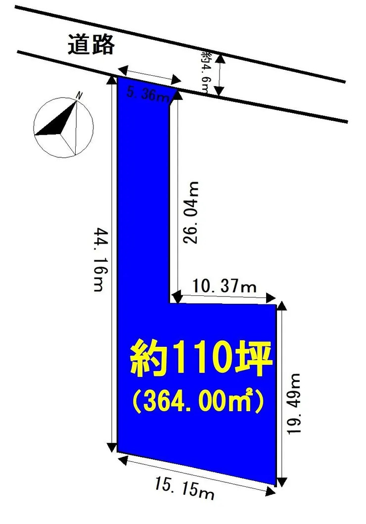宇都宮市下桑島　売土地の土地図