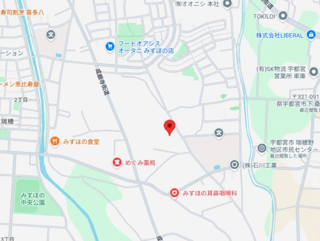 宇都宮市下桑島　売土地の地図