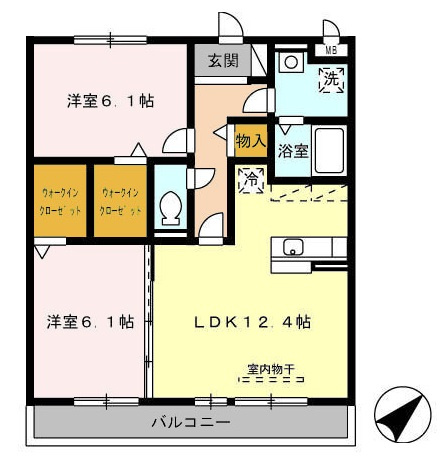 【間取り】 | ハピネス星崎【名古屋市賃貸・ペット可】