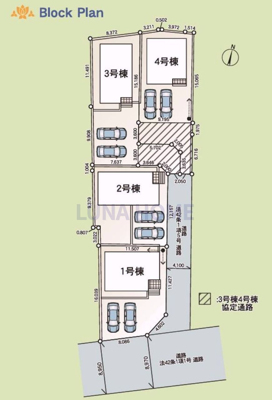 石岡市若松第7　新築戸建　1号棟の区画図|住宅ローンについてご不安な方もお任せください♪経験豊富なスタッフが丁寧にサポートいたします！