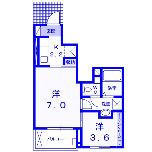 イセソラージュ Dの間取り