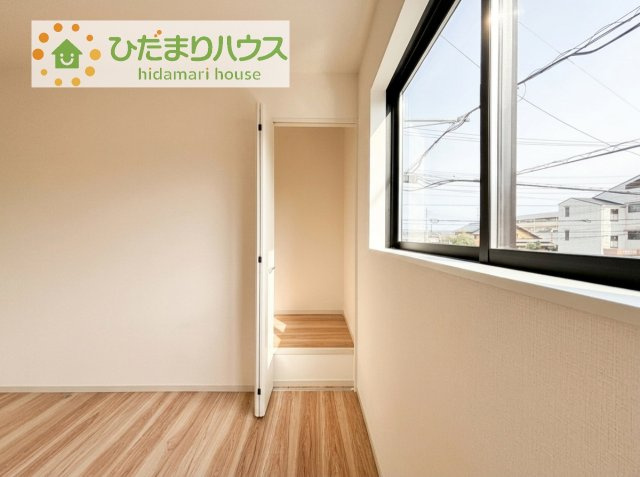 【収納】 | 土浦市小松9期　新築戸建 | 机にベットを置けば子供部屋の完成です！