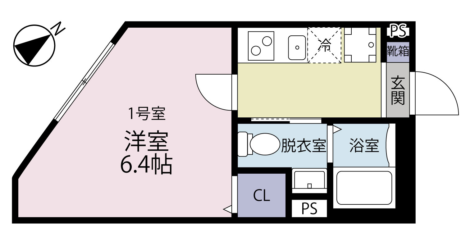 (仮称)仏向町新築アパートの間取り