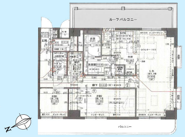 ライオンズマンション大森北の間取り